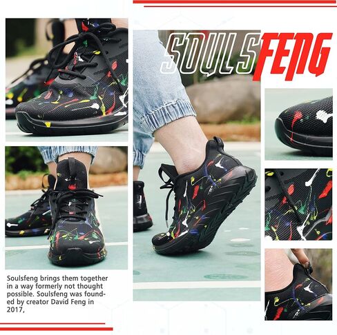 Soulsfeng Womens Running Shoes Lightweight Breathable Tennis Shoes Non Slip Fashion Walking Sneakers in Saudi Arabia