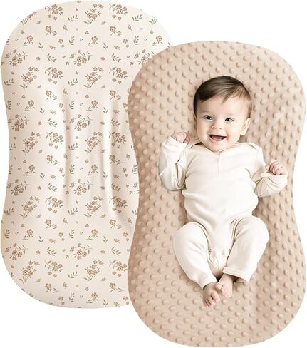 غطاء أريكة للأطفال من كونسي مينكي، عبوة من قطعتين، غطاء أريكة ناعم ومسامي لحديثي الولادة للفتيات والأولاد، يغطي فقط in Kuwait