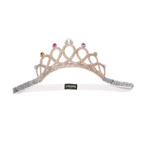 Baby Girl's Sweet Princess Fashion Crown Hair Band Sparkling Pink Rhinestone Children's Crown Headband for Birthday Party Photography (Champagne)