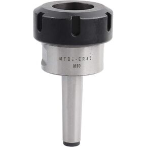 Collet Chuck Holder, Collet Chuck, Taper Collet Chuck Holder, MTB2-ER40 M10 Collet Chuck Holder - High Accuracy Taper MT2 Shank for CNC Lathe Operatings