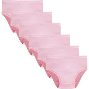 Cadidi Dinos Little Girls' Soft Cotton Underwear Kids Cool Breathable Comfort Panty Briefs Toddler Undies(Pack of 6)