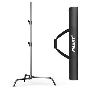 حامل إضاءة EMART C للتصوير الفوتوغرافي - أقصى ارتفاع 6.9 قدم/210 سم مع حقيبة حمل لمصباح فيديو LED، وإضاءة التصوير الفوتوغرافي في الاستوديو in Kuwait