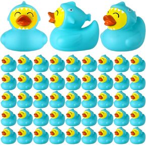 Rubber Duck 2 Inch Duck Bath Toy Floating Rubber Ducky Adorable Rubber Duck Party Supplies for Ducky Birthday Party Gift Nature Birds Lovers Duck Hunting Decoration (24 Pcs,Mallard)