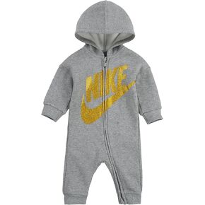 Nike Infant French Terry Futura Hooded Coverall (D_G_H(0MI402-042)/G, 18 Months)