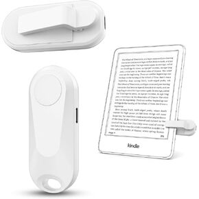Remote Control Page Turner for Kindle Paperwhite Kobo eReaders, Page Turner Clicker with Wireless Remote Compatible with iPad, Tablets, Cellphones-White