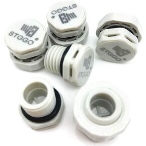 Light Grey IP68 M12x1.5-10 Venting Screw In Vents STG-12 Breather Plug 100-Pieces Per Bag