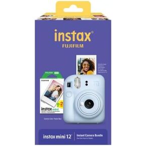 Fujifilm Instax Mini 12 Instant Camera with Bonus Film, 20 Sheets - Blue (Blue)
