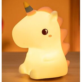 Cute Kids Night Light Night Lamp Night Lights for Kids Bedroom Toddler Baby Portable Silicone Battery Led Nightlight Nursery (Unicorn)