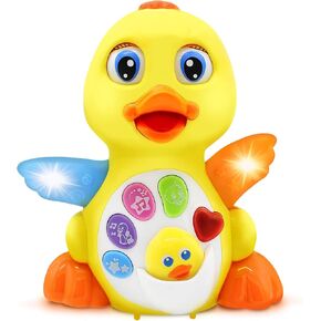Stone and Clark Dancing Easter Duck w/Lights and Music – Toddler Learning & Crawling Baby Toys – Baby Musical and Light up Toys for 1 Year Old Boy & Girl