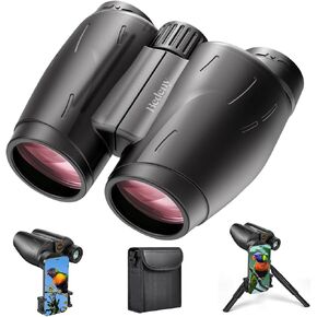25x30 High Powered Binoculars for Adults,Compact/Waterproof Binoculars with Universal Phone Adapter, Tripod and Tripod Adapter, Large View Binoculars for Bird Watching，Outdoor Sports and Concerts