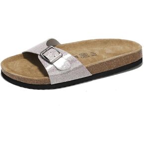 Project Cloud Genuine Leather Womens Sandals - Memory Foam Beach Essentials Slippers for Women & Slide for Women Footwear - flip flops for women, Sandals for Women 2024 (Bahama)