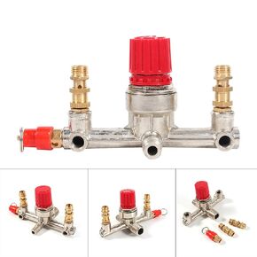 Double Outlet Tube Alloy, Cobalt Air Compressor Parts for Model Numbers 0300842 Air Compressor Parts Air Compressor Switch Pressure Regulator Valve Fit Part