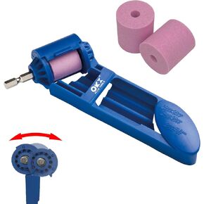 ORXPLUS TOOLS Upgrade Version Portable Drill Bit Sharpener For Grinding Iron Drill Bits Fit 2.0mm-12.5mm w/ 2 Grinding wheels Abrasive Grit 100