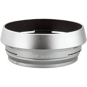 JJC LH-JX100 Silver Metal Lens Hood Adapter Ring for Fujifilm X70 X100 X100S X100T Replaces FUJIFILM AR-X100 Adapter Ring