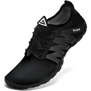 Racqua Men's Women's Water Shoes Quick Dry Aqua Shoes Lightweight Barefoot Swim Beach Shoes