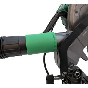 Vacuum Adapter for Metabo HPT and Hitachi Miter and Chop Saws - Galactic Gadgets (2-1/2in - Green)