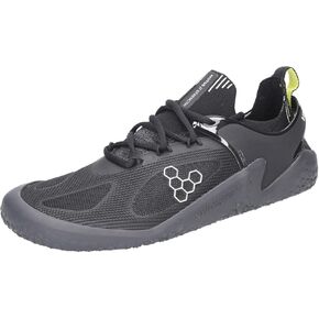 Vivobarefoot Motus Strength Womens Barefoot Zero-Drop Shoes | Improves Strength & Stability | Lightweight for Training & Running | Wide Fit Grounding Shoes | Obsidian-Grey | 7