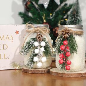 Christmas Candles,18 oz Snow Forest Candles for Christmas Decor,Christmas Tree Scented Candles,Winter Decorations for Indoor Home,Unique Christmas Gifts for Women (Red)