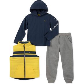 Nautica Sets Kids and Baby 3 Pieces Vest Pants Set