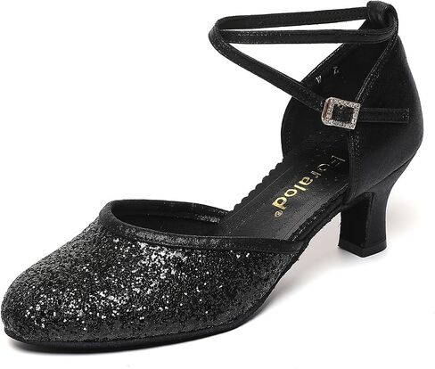 Character Shoes for Women, Woman Ballroom Dance Shoes, 1920s Flapper Shoes, Latin, Salsa, Party Dress Shoes Low Heels, Ankle Strap Pumps in Saudi Arabia