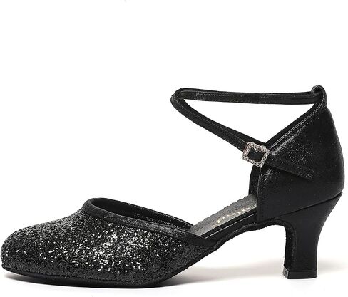 Character Shoes for Women, Woman Ballroom Dance Shoes, 1920s Flapper Shoes, Latin, Salsa, Party Dress Shoes Low Heels, Ankle Strap Pumps in Saudi Arabia