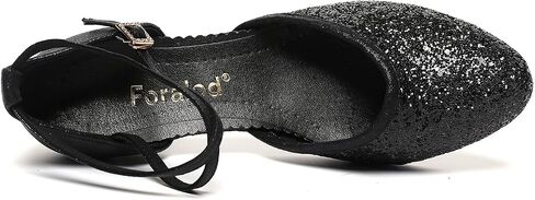 Character Shoes for Women, Woman Ballroom Dance Shoes, 1920s Flapper Shoes, Latin, Salsa, Party Dress Shoes Low Heels, Ankle Strap Pumps in Saudi Arabia
