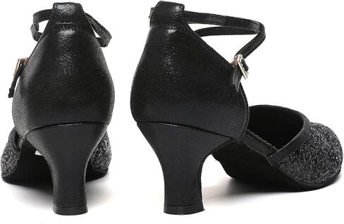 Character Shoes for Women, Woman Ballroom Dance Shoes, 1920s Flapper Shoes, Latin, Salsa, Party Dress Shoes Low Heels, Ankle Strap Pumps in Saudi Arabia