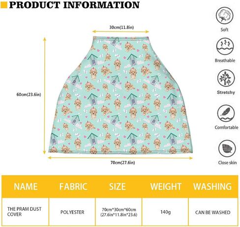 PZZ BEACH Soft & Stretchy Baby Car Seat Covers Multi-Use Nursing Breastfeeding Covers, Shopping Cart/High Chair/Stroller Canopy, Blue Butterflies Infant Car Seat Canopies in Saudi Arabia