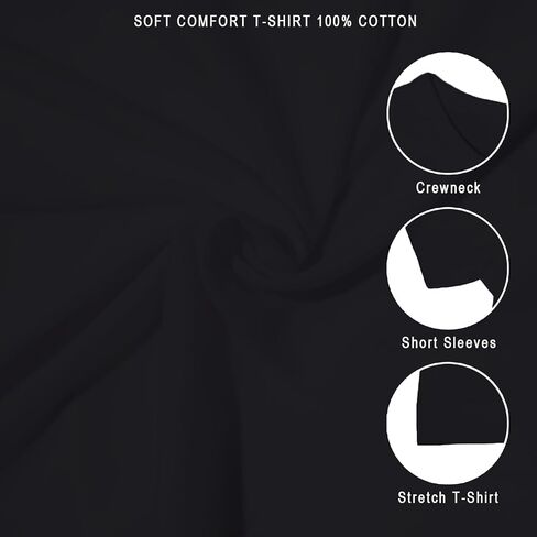 Phedrew Kids Cotton T-Shirt Solid Color Short Sleeve Crewneck Basic Tops for Unisex Boys and Girls in Kuwait