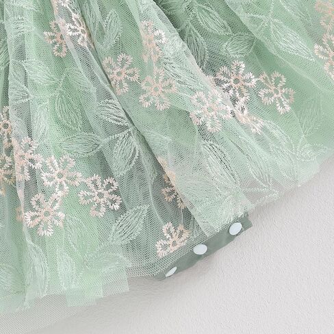 Newborn Baby Girl Romper Dress Mesh Embroidery Elegant Tutu Skirted Bodysuit Jumpsuits Princess Birthday Outfits in Saudi Arabia