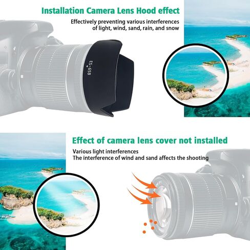 EW-65C Lens Hood,Compatible for Canon RF 16mm F2.8 STM lens or R6 R5 RP R Camera camera,Reversible Lens Shade+1pcs Lens cleaning cloth in Saudi Arabia