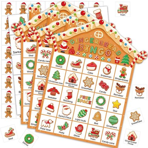 Shappy 35 Pieces Christmas Nativity Bingo Game Christian Bingo Game 24 Players Nativity Bingo Cards Christmas Games for Kids Family Friends School Classroom Activities Holiday Party Favors in Saudi Arabia