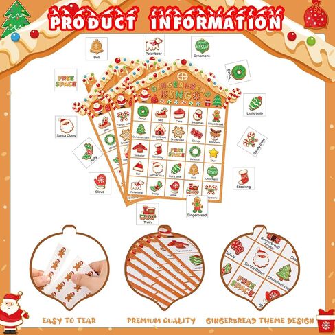 Shappy 35 Pieces Christmas Nativity Bingo Game Christian Bingo Game 24 Players Nativity Bingo Cards Christmas Games for Kids Family Friends School Classroom Activities Holiday Party Favors in Saudi Arabia