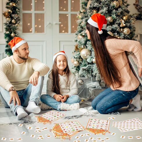 Shappy 35 Pieces Christmas Nativity Bingo Game Christian Bingo Game 24 Players Nativity Bingo Cards Christmas Games for Kids Family Friends School Classroom Activities Holiday Party Favors in Saudi Arabia