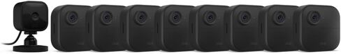 Blink Outdoor 4 (4th Gen) + Blink Mini – Smart security camera, two-way talk, HD live view, motion detection, set up in minutes, Works with Alexa – 6 camera system + Mini (Black) in Saudi Arabia