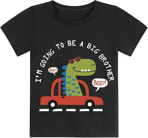 Big Brother Shirt for Toddler Baby Boy Big Bro Announcement T-Shirt Graphic Tee Crewneck Short Sleeve Shirt in Saudi Arabia