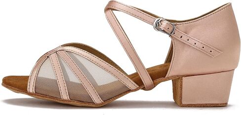 Low Heel Ballroom Dance Shoes Women Latin Salsa Practice Dancing Shoes 1.5 Inch Heel ZB14 in Saudi Arabia