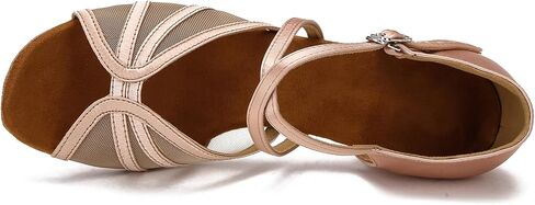 Low Heel Ballroom Dance Shoes Women Latin Salsa Practice Dancing Shoes 1.5 Inch Heel ZB14 in Saudi Arabia