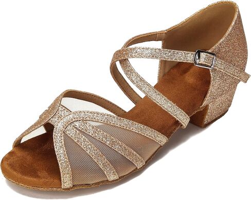 Low Heel Ballroom Dance Shoes Women Latin Salsa Practice Dancing Shoes 1.5 Inch Heel ZB14 in Saudi Arabia