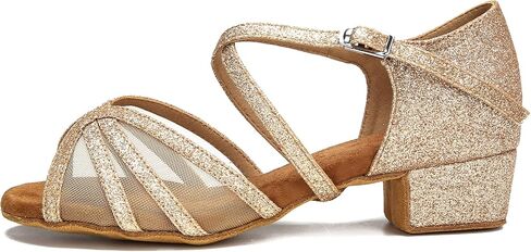 Low Heel Ballroom Dance Shoes Women Latin Salsa Practice Dancing Shoes 1.5 Inch Heel ZB14 in Saudi Arabia