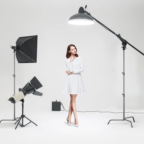 EMART C Stand Light Stand Photography - Max Height 6.9ft/210cm with Carrying Bag for LED Video Light, Studio Photography Lighting in Saudi Arabia