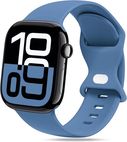 STG Sport Silicone Bands Compatible with Apple Watch Band Ultra 3/2/1 49mm, Series 11/10 46/42mm, 9/8/7 45/41mm, SE 6/5/4 44/40mm, 3/2/1 42/38mm S/M M/L for Women Men in Saudi Arabia