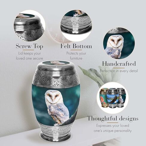 Cozy Cardinal Cremation Urns for Human Ashes Adult Male for Funeral, Burial or Home. Cremation Urns for Adult Male Large Urns for Dad and Cremation Urns for Adults XL Large & Small Urns for Ashes in Kuwait