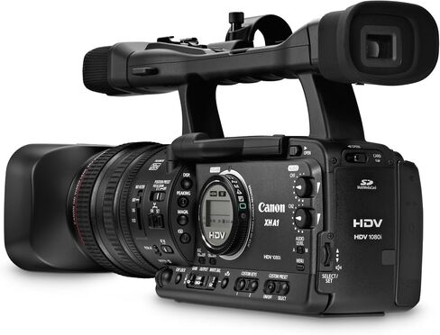 Canon XH A1 HDV ثلاثة 1/3 بوصة 16:9 CCDs 1.67 ميجابكسل 1080P DIGIC DV II HD معالج الصور كاميرا فيديو (متجددة) in Saudi Arabia