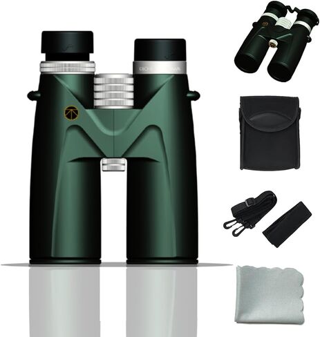12X50 HD Binoculars for Adult-KIICHI TERASAWA Professional Military High Power Binocular for Hunting-Clear Low Light Tactical Large Eyepiece IPX7 Waterproof Binocular for Bird Watching and Shooting in Saudi Arabia