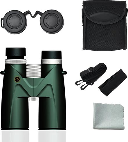 12X50 HD Binoculars for Adult-KIICHI TERASAWA Professional Military High Power Binocular for Hunting-Clear Low Light Tactical Large Eyepiece IPX7 Waterproof Binocular for Bird Watching and Shooting in Saudi Arabia
