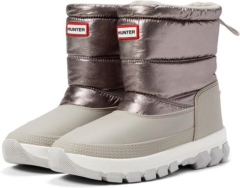 Hunter Metallic Insulated Snow Boot Short Dark Silver/Hail Grey 10 M in Saudi Arabia
