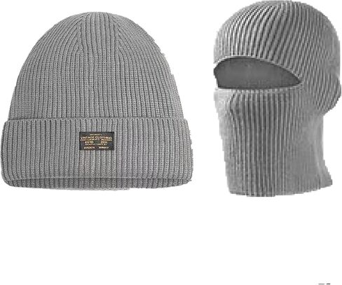 Balaclava Face Mask Beanie Hats, 2 in 1 Knitted Beanie for Men Women Full Face Ski Mask Face Cover Outdoor Sports in Saudi Arabia