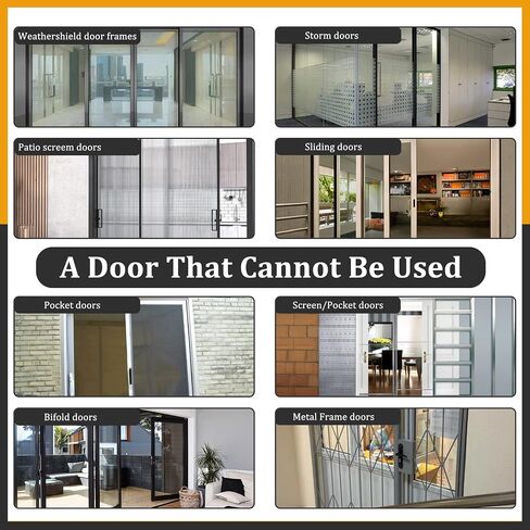 Child Safety Door Top Lock, TAMIDN Top Door Locks for Kids Safety Made of Durable Metal, Adjustable Child Locks for Door, Door lock kid proof for Childproofing Interior-Exterior Doors in Saudi Arabia