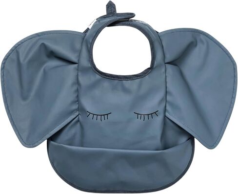 CuddoBaby Baby Bibs, Waterproof Feeding Bib with Large Pocket, Mess Proof, Wide Fit Adjustable, Quick Dry Food Catcher in Saudi Arabia